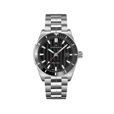 NORQAIN Adventure Sport Black 42mm - Stainless Steel Bracelet