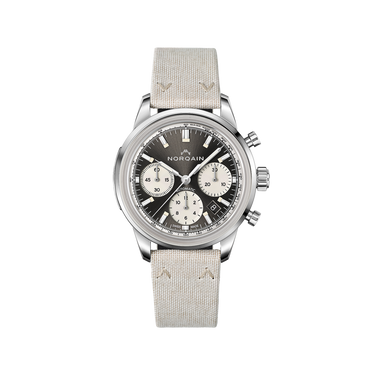 NORQAIN Freedom 60 Chrono Anthracite 40mm - Nortide Ivory Strap