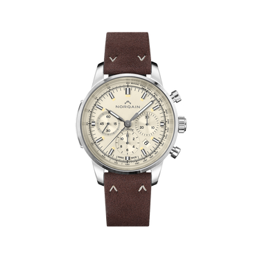 NORQAIN Freedom 60 Chrono Creme 43mm Alcantara Ebony