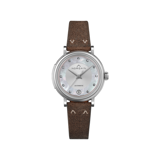 NORQAIN Freedom 60 Mother of Pearl 34mm - Praline Norlando Strap