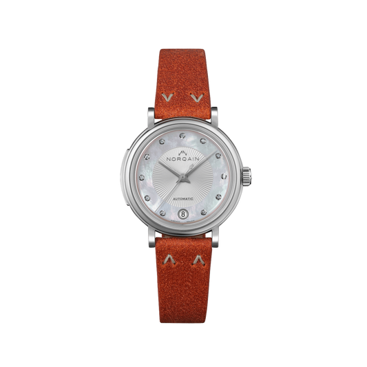 NORQAIN Freedom 60 Mother of Pearl 34mm - Rusty Norlando Strap