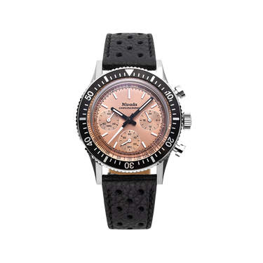 Nivada Grenchen Chronoking Mecaquartz Salmon