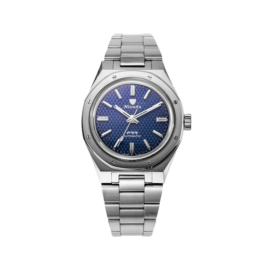 Nivada Grenchen F77 Blue No Date