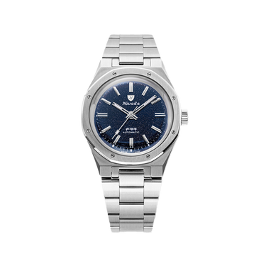 Nivada Grenchen F77 Titanium Dark Blue Aventurine