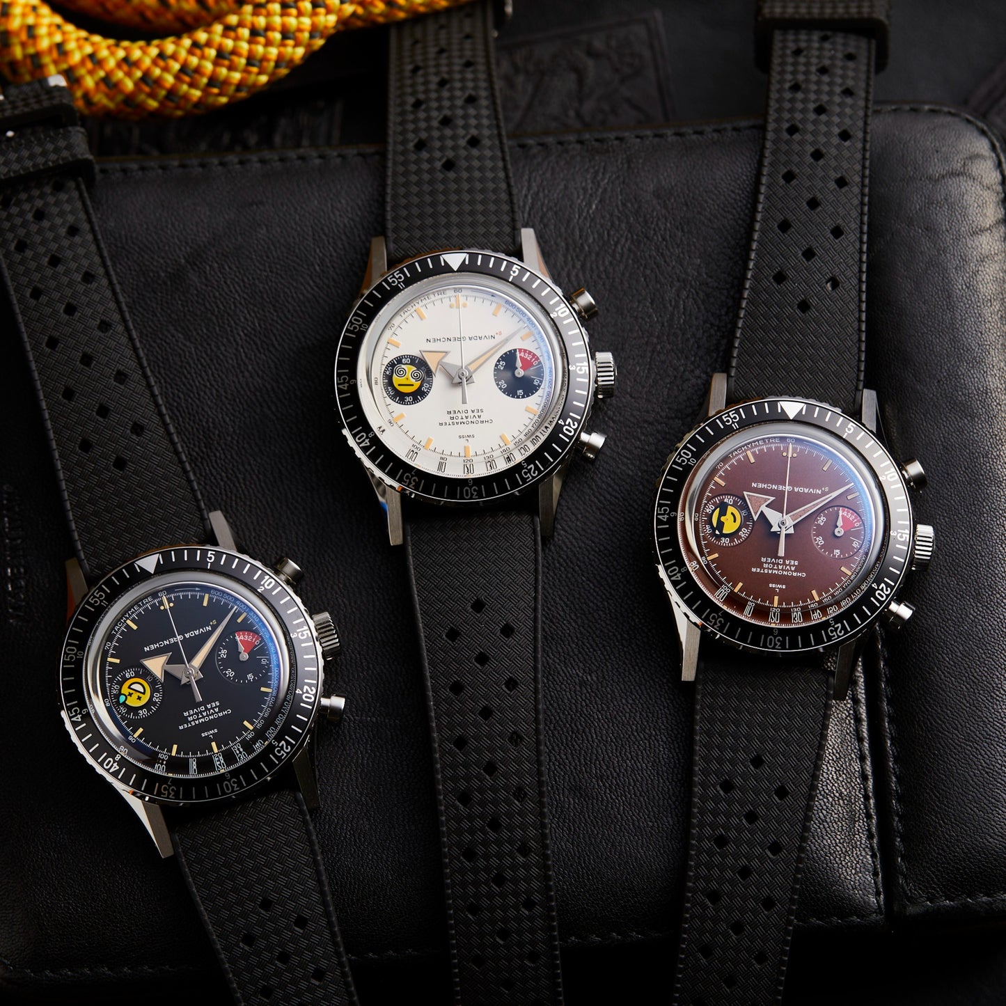 Nivada Grenchen x Time+Tide x seconde/seconde/ ChaosMaster "The Trio" Limited Edition Set