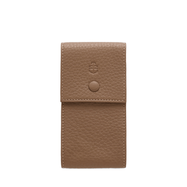 Time+Tide Watches - Taupe Elegant Leather Watch Pouch