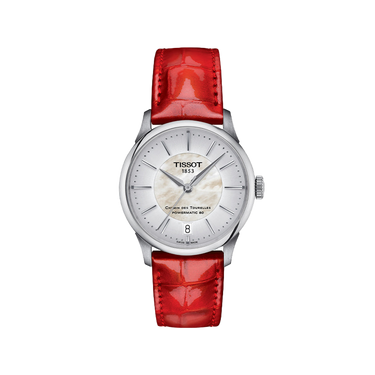 Tissot Chemin des Tourelles Powermatic 80 34mm - Red Leather