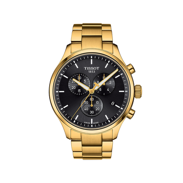 Tissot Chrono XL Classic - Black with Yellow Gold PVD Bracelet