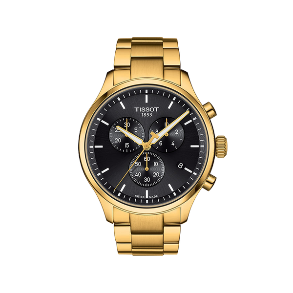 Tissot Chrono XL Classic - Black with Yellow Gold PVD Bracelet