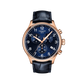 Tissot Chrono XL Classic - Blue and Rose Gold PVD with Leather Strap