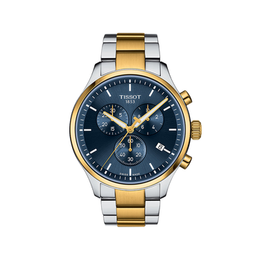 Tissot Chrono XL Classic - Blue with Yellow Gold PVD Bracelet