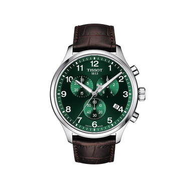 Tissot Chrono XL Classic - Green with Leather Strap