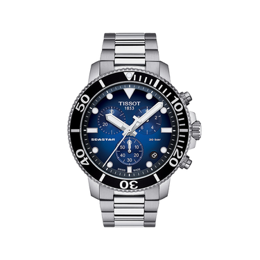 Tissot Seastar 1000 Chronograph - Blue with black bezel