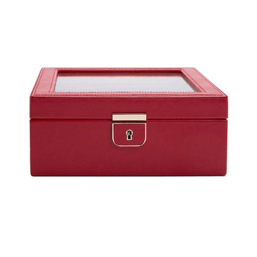 Wolf Palermo 6 Piece Watch Box Red