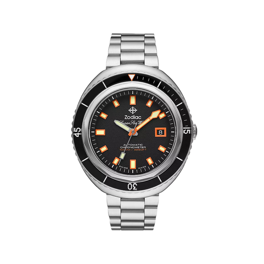 Zodiac Super Sea Wolf 68 Saturation Automatic Stainless Steel Watch
