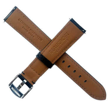 Beaucroft Black Horween Leather Strap