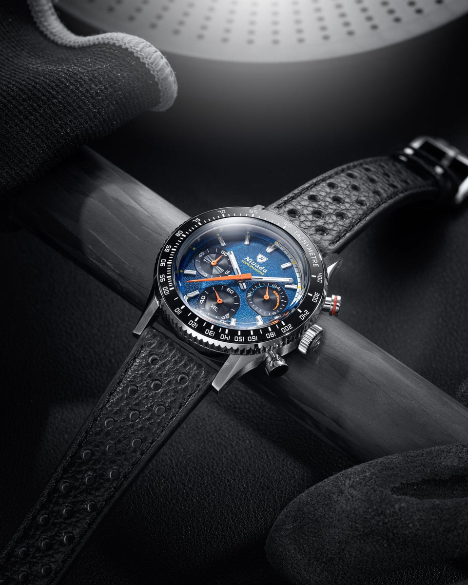 Nivada Grenchen Chronoking Mecaquartz Racing Blue – Time+Tide Watches US
