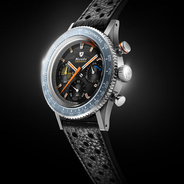 Nivada Grenchen Chronoking Mecaquartz Racing Carbon Limited Edition