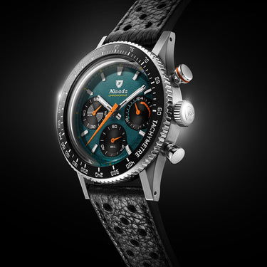Nivada Grenchen Chronoking Mecaquartz Racing Green