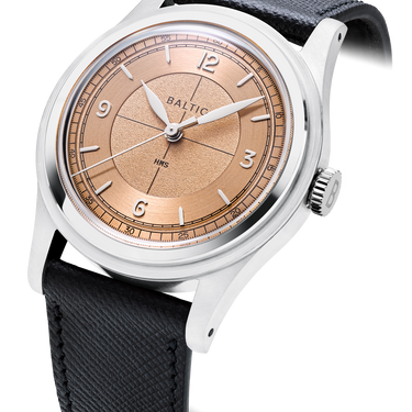 Baltic HMS 003 Salmon - Stitched Saffiano Black