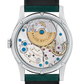 Baltic MR01 Silver 36mm - Green Leather Strap