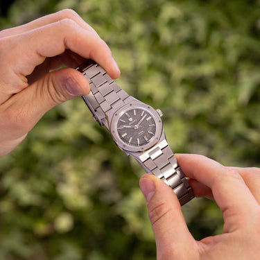 Nivada Grenchen F77 Stainless Steel Meteorite