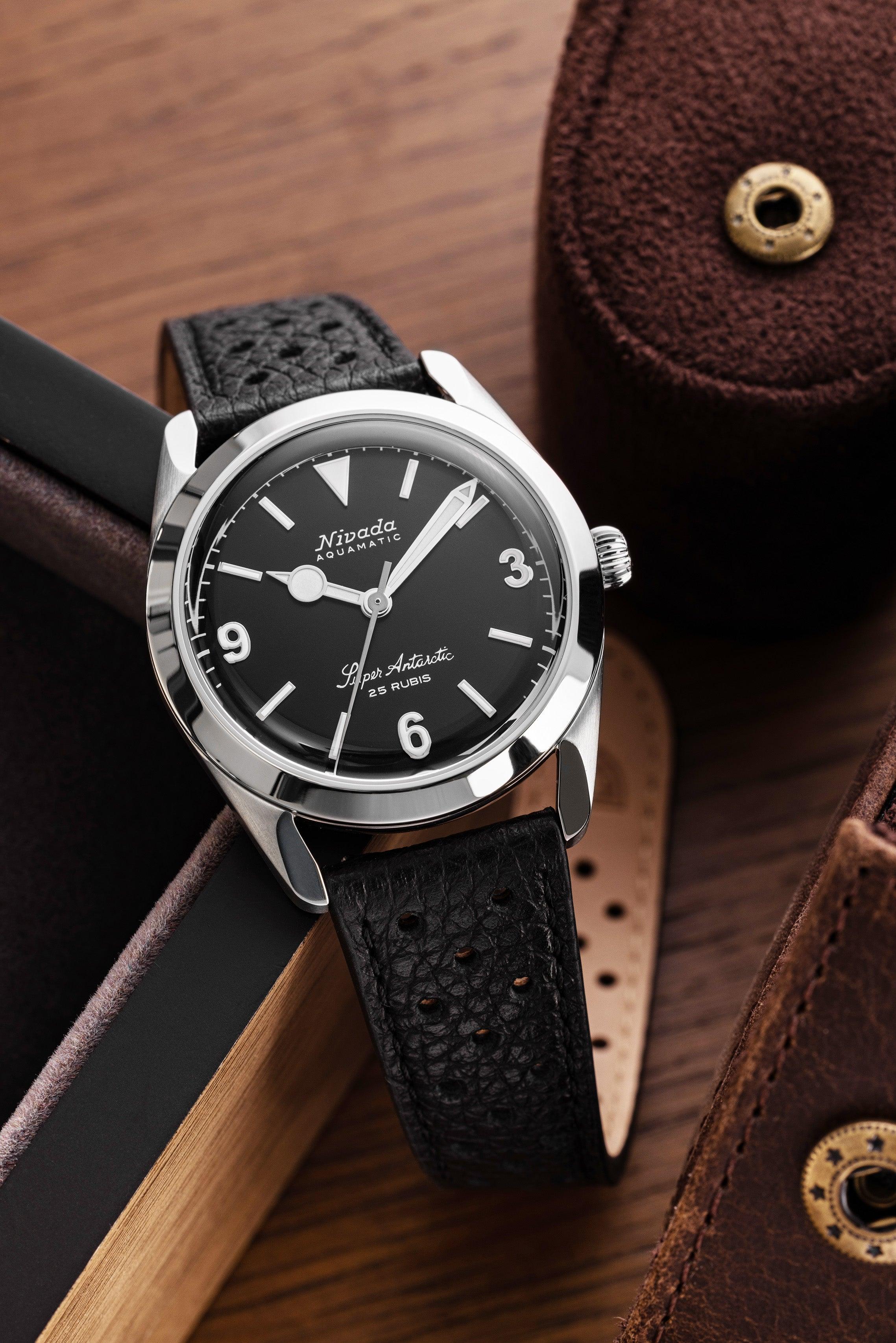 Super Antarctic 3.6.9 Black No Vintage Effect - White Luminous - Nivada Grenchen