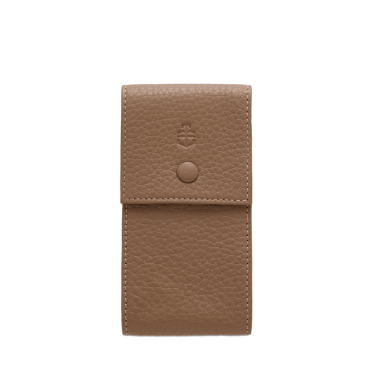 Time+Tide Watches - Taupe Elegant Leather Watch Pouch