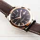 Tissot Gentleman Powermatic 80 Silicium Solid 18K Gold bezel with Brown Leather Strap