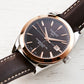 Tissot Gentleman Powermatic 80 Silicium Solid 18K Gold bezel with Brown Leather Strap