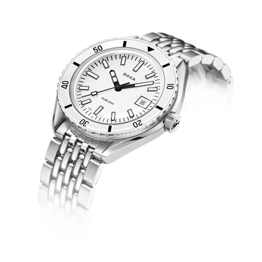 DOXA SUB 200 Whitepearl, stainlesss steel bracelet