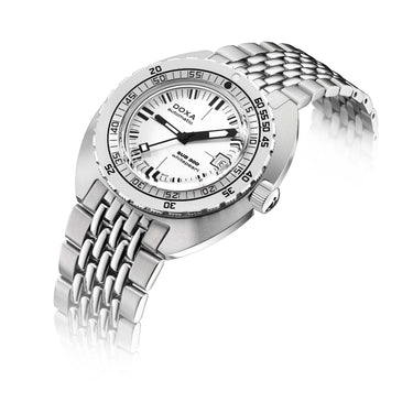 DOXA SUB 300 Whitepearl, stainless steel bracelet