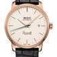 Mido Baroncelli Heritage Gent - Stainless Steel with Rose Gold PVD - Black Leather Strap