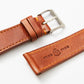 Time+Tide Tan + Orange Stitch Vintage Leather Strap