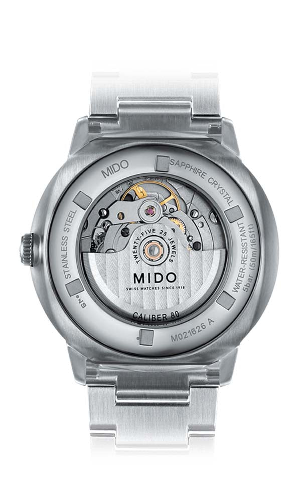Mido Commander Big Date - Stainless Steel - Stainless Steel Bracelet