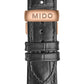 Mido Commander Gradient - Stainless Steel with Rose Gold PVD - Black Leather Strap
