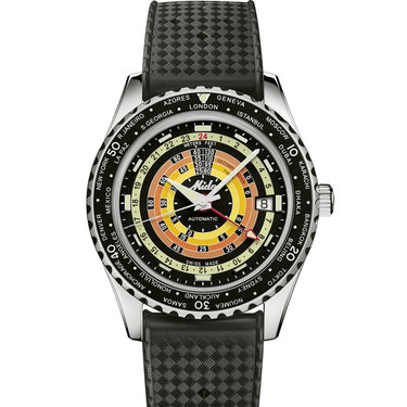 Mido Ocean Star Decompression Worldtimer - Black