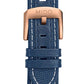 Mido Ocean Star Tribute - Stainless Steel with Rose Gold PVD - Blue Fabric Strap