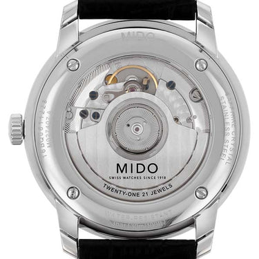 Mido Baroncelli Heritage Gent - Stainless Steel - Black Leather Strap