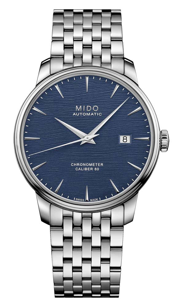 Mido Baroncelli Chronometer Silicon Gent - Stainless Steel - Stainless Steel Bracelet
