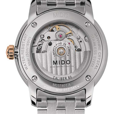 Mido Baroncelli Signature - Stainless Steel with Rose Gold PVD - Stainless Steel with Rose Gold PVD Bracelet