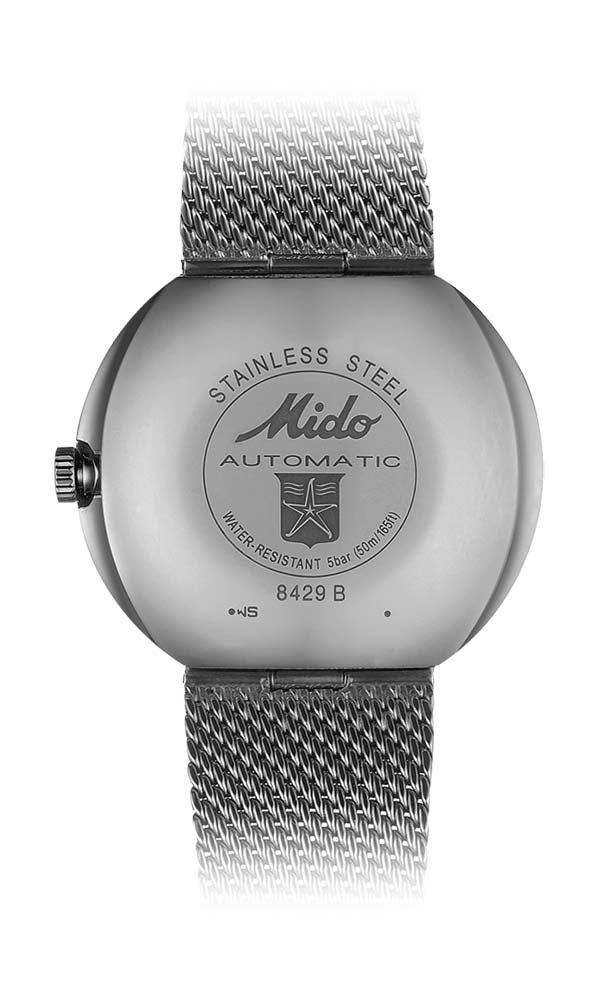 Mido Commander Shade - Stainless Steel - Milanese Mesh in Stainless Steel Bracelet
