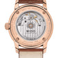Mido Baroncelli Midnight Blue Gent - Stainless Steel with Rose Gold PVD - Brown Leather Strap
