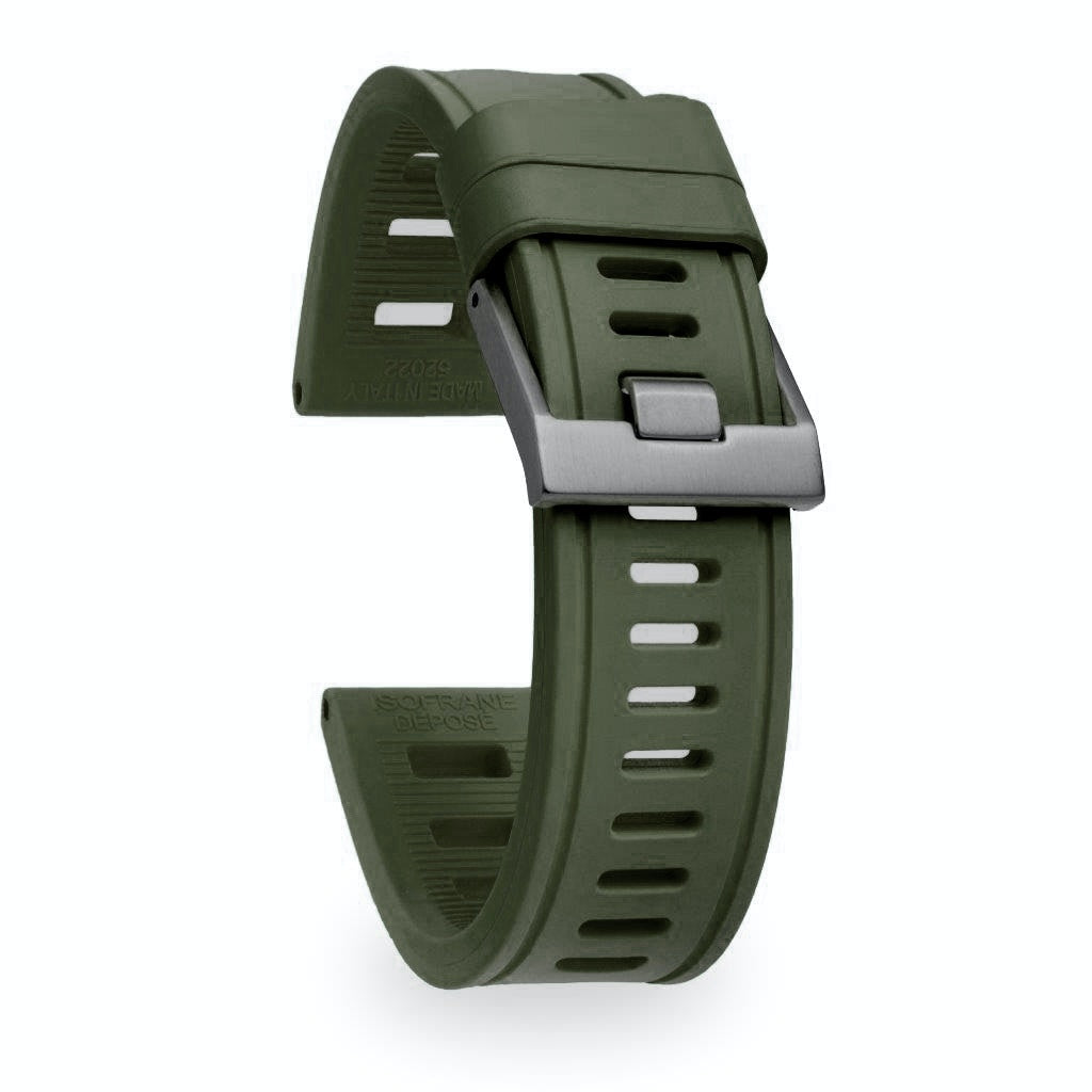 Isofrane Dive Watch Rubber Strap - Nato Green