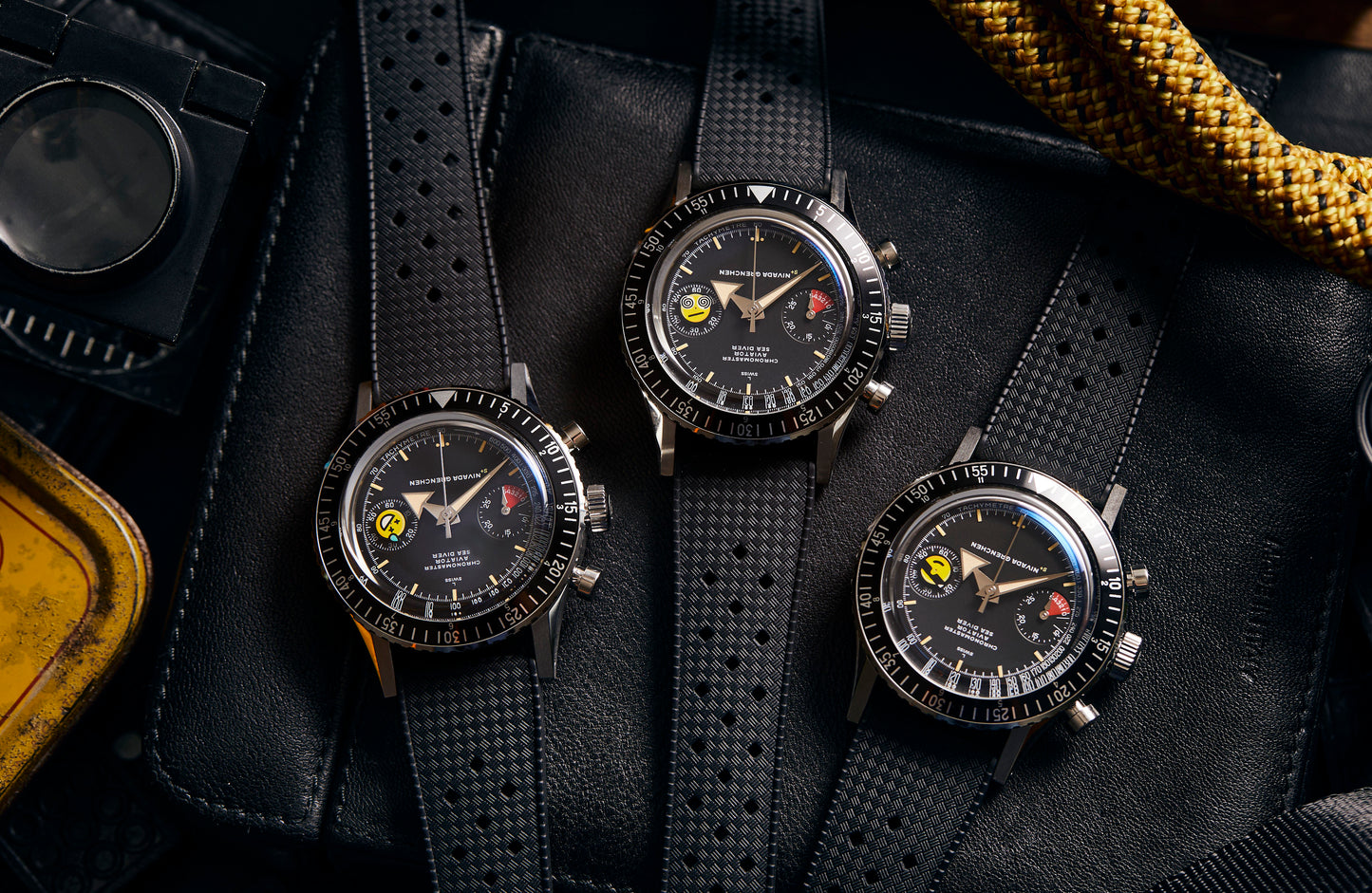 Nivada Grenchen x Time+Tide x seconde/seconde/ ChaosMaster "Smiley" Limited Edition