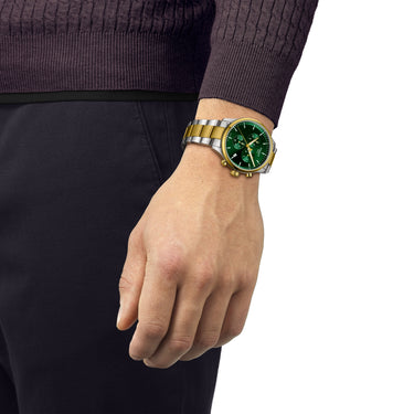 Tissot Chrono XL Classic - Green with Yellow Gold PVD Bracelet