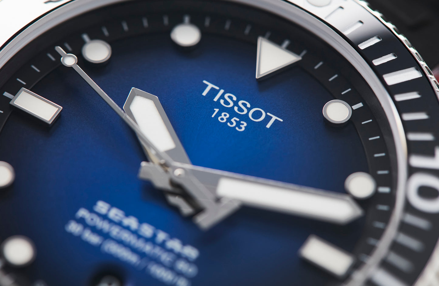 Tissot Seastar 1000 Powermatic 80 - Blue with Black Rubber Strap