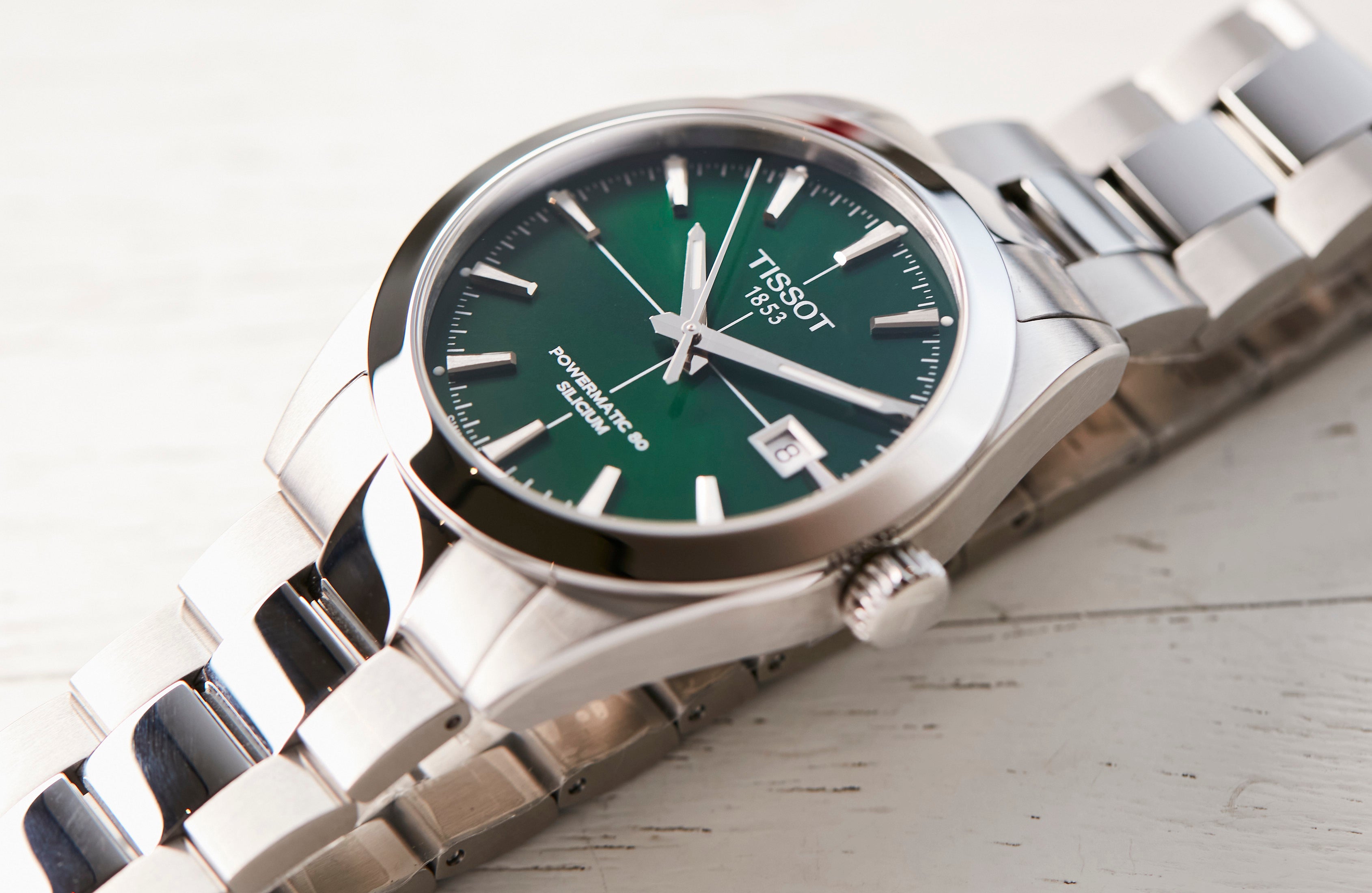 Tissot Gentleman Powermatic 80 Silicium Green – Time+Tide Watches AU