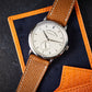 Time +Tide Light Brown + White Stitch Elegant Leather Strap