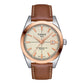 Tissot Gentleman Powermatic 80 Silicium Solid 18K Gold Bezel with Brown Creme Leather Strap